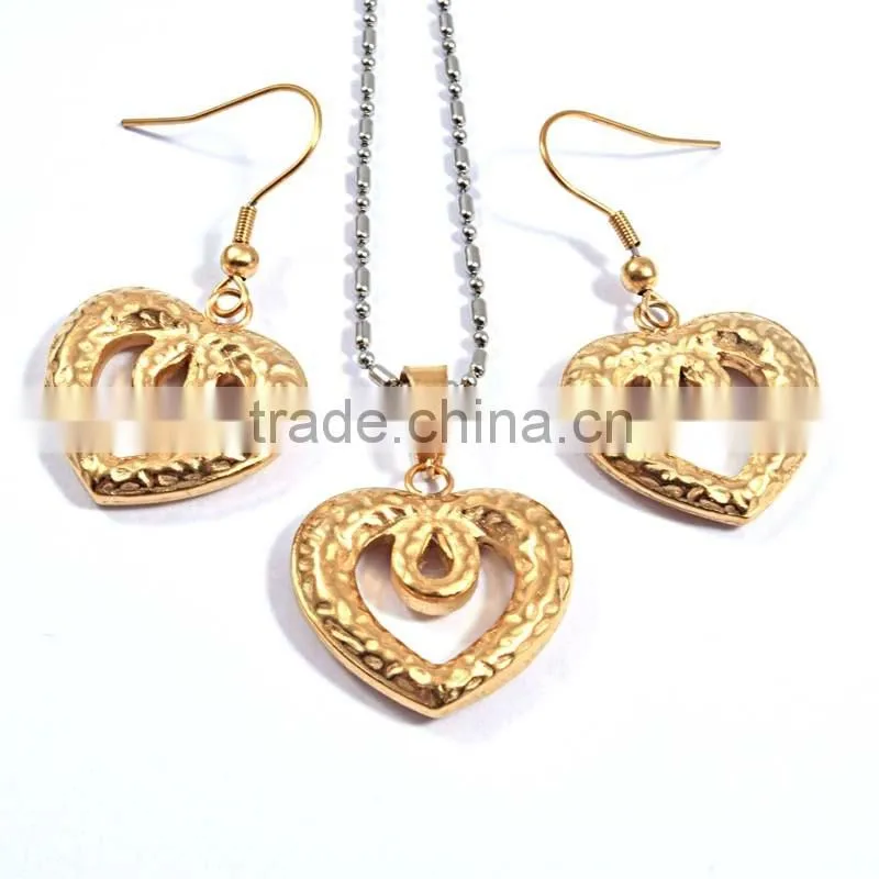 Most Selling Products Italian 316L Stainless Steel Jewelry Gold Plated Sets