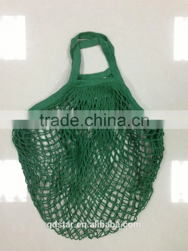 Cotton Mesh Sport Drawstring Net Shopping Bag