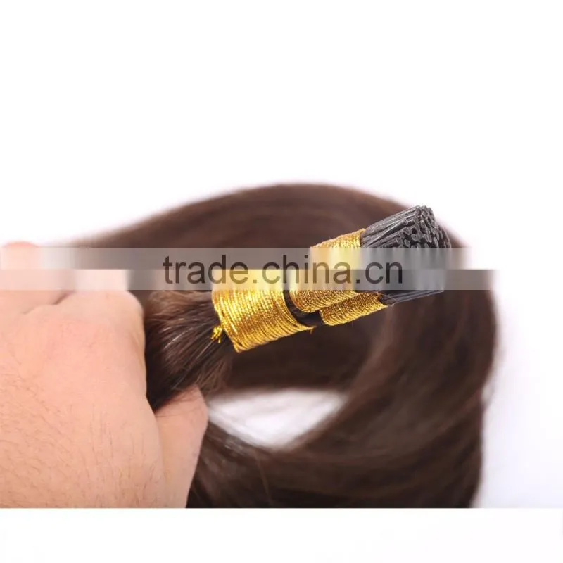 i tip natural color hair shedding and tangle free pre boned 1g 0.5g 0.8g hair extension