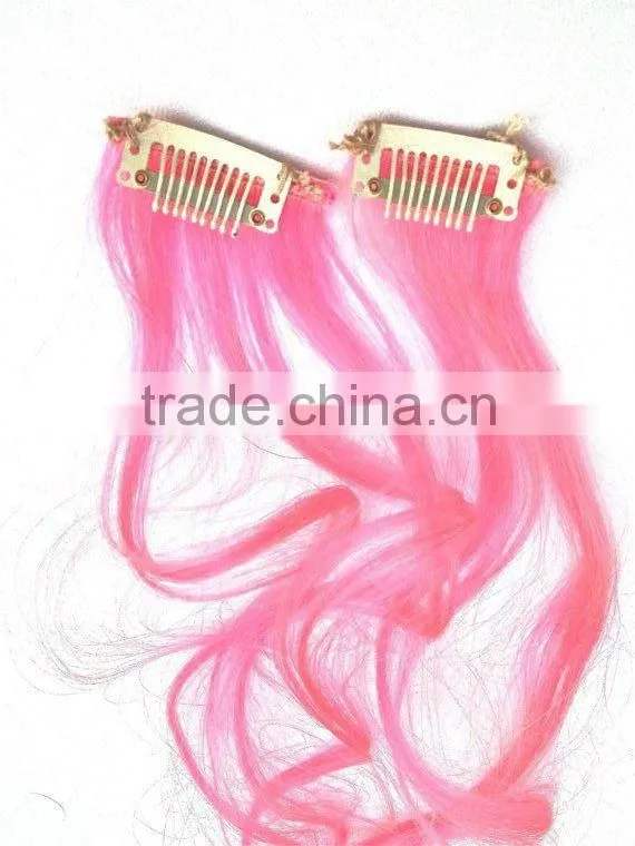 Tie Dye 100% Human Hair Extensions Blue And Purple Color