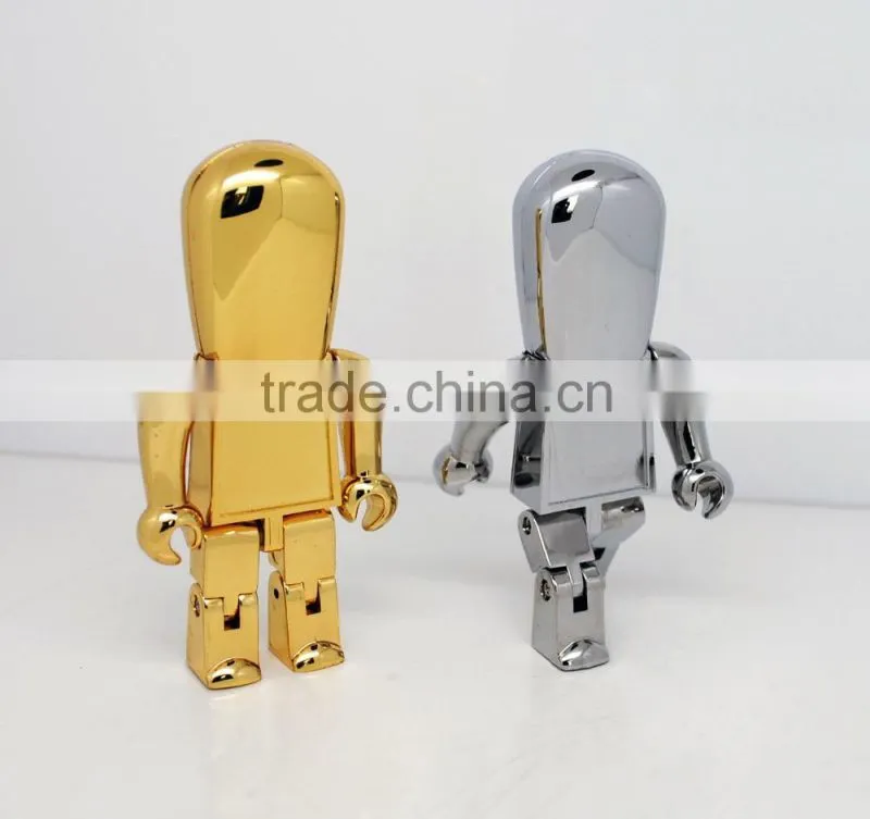 2016 high speed good quality promotional gift metal robot USB Flash drive 8GB