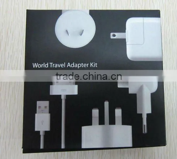 World travel charger Kit For iPhone/iPod/iPad( 1A )