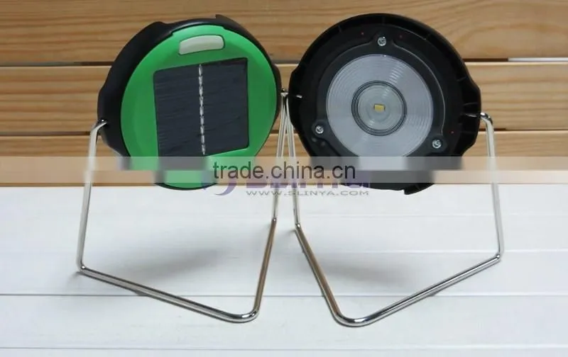 Outdoor Camp Tent Hook Stand Solar LED Lamp Book Light