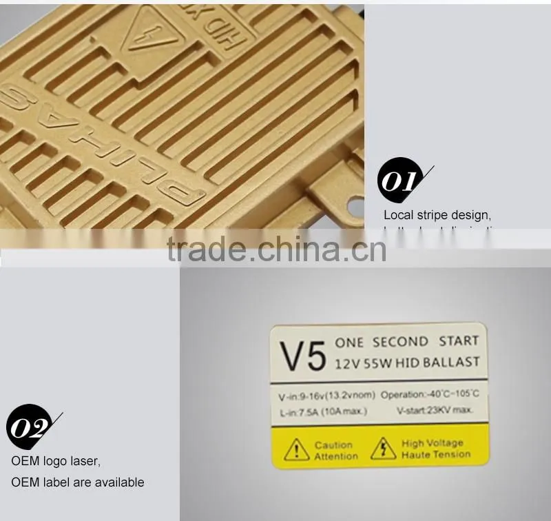 Wholesale NEW arrival 55W Hid Ballast For Xenon Light Bulbs 12V hid electronic ballast