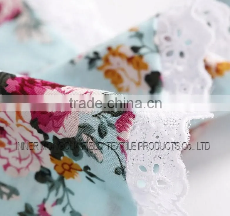 Button Floral Romper Headband Set