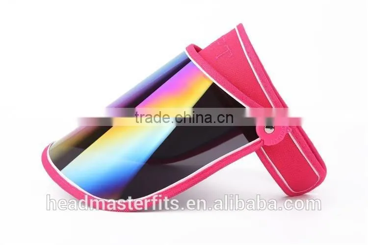 Plastic Brim Sunvisor Anti UV PVC Sun Visor