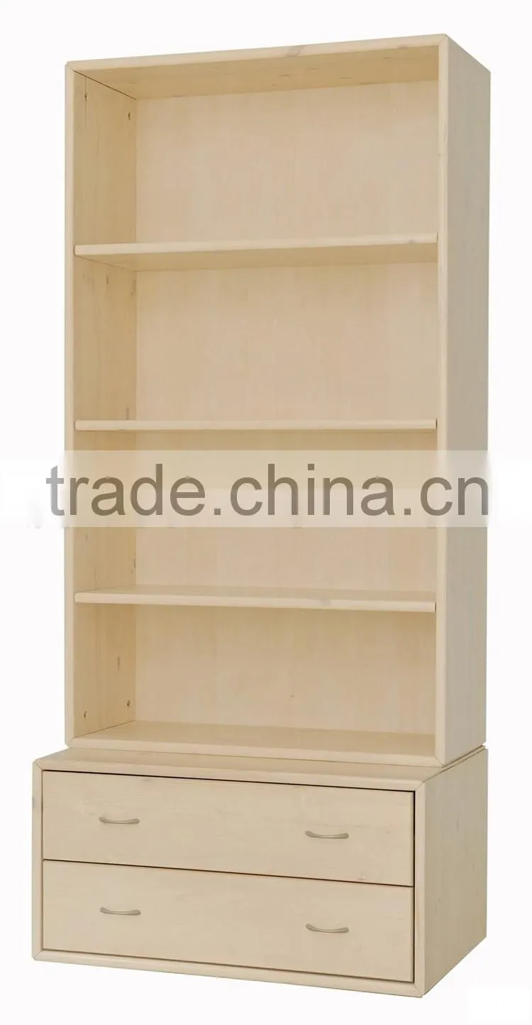 Modern wood shop display book racks/ library bookshelf (SZ-FCB379)