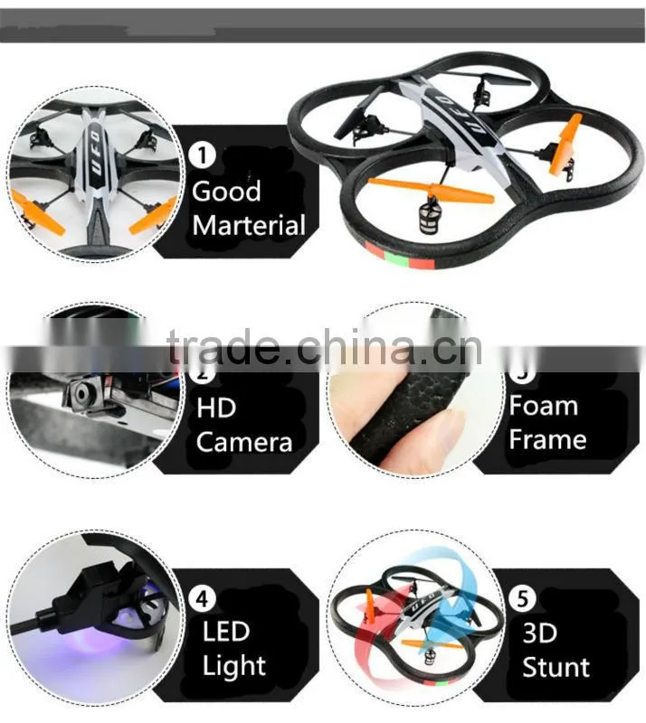 Hot selling 2.4G 4CH BIG foam drone with camera