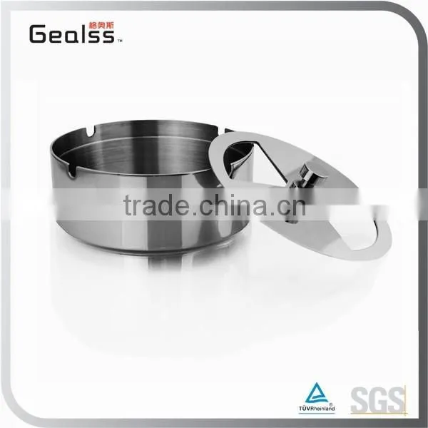 Advanced Lidded Ash Holder Stainless Steel Ashtray