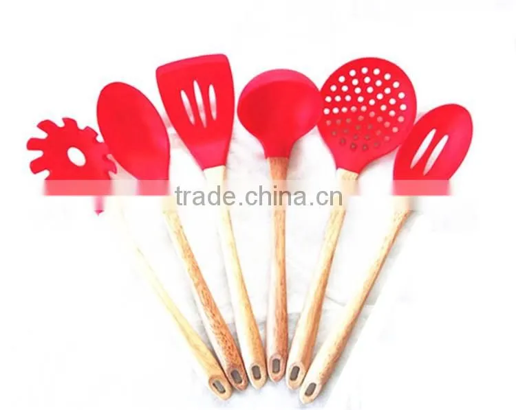 6pcs silicon bonny kitchen utensils cute shape