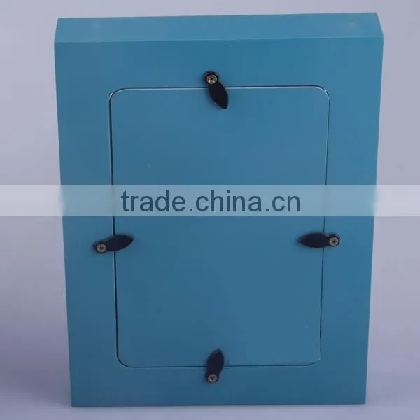 2014 Hot Sale 4*6" MDF Photo Frame With The Blue Colour