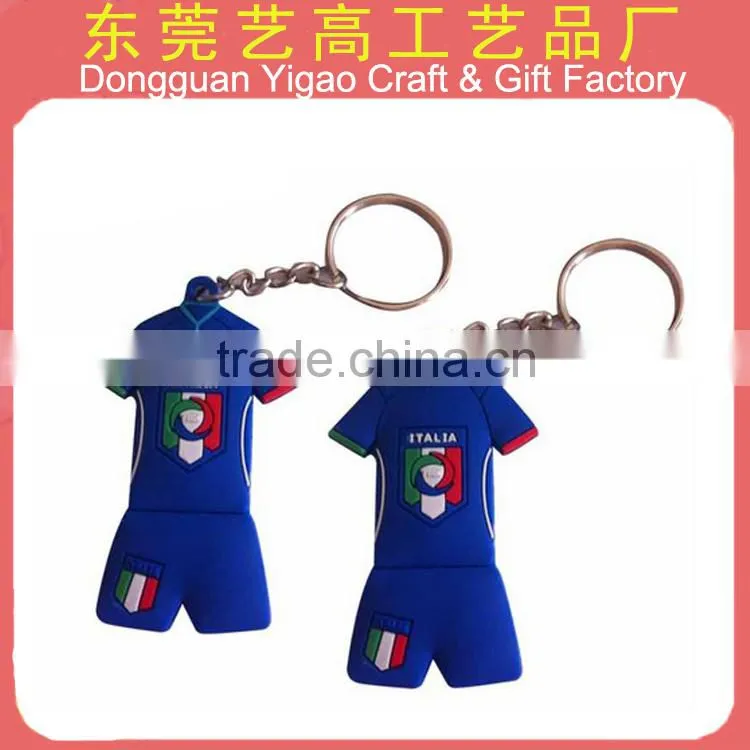 Factory personized custom soft PVC key ring for premium gifts