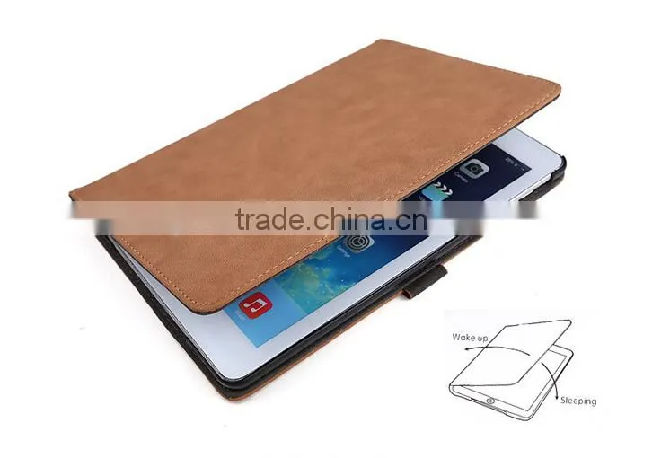Fashionable Leather PU Case For Tablet PC Triple Folding Stand Case