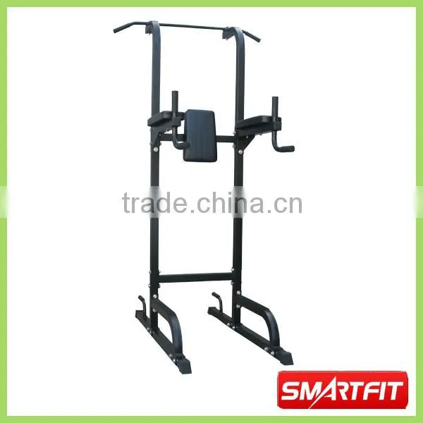 heavy duty chromed Dip Station core station gym exercise equipment