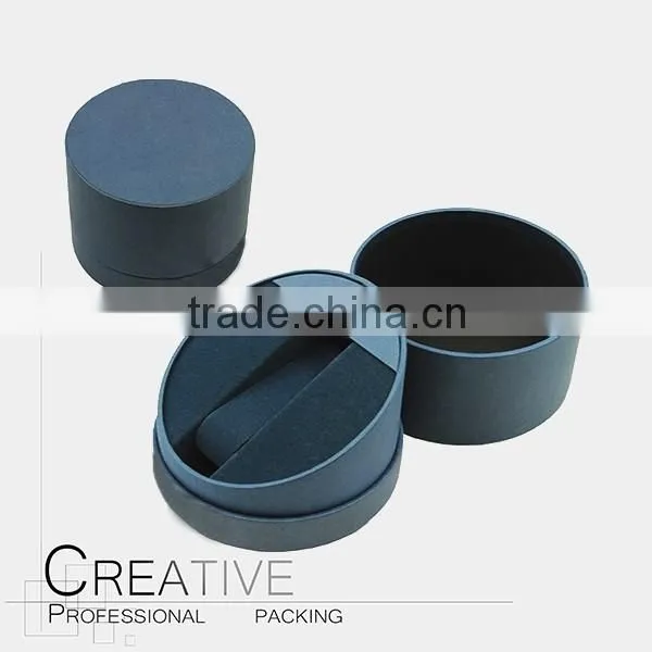Small round cardboard watch box for gift packaging