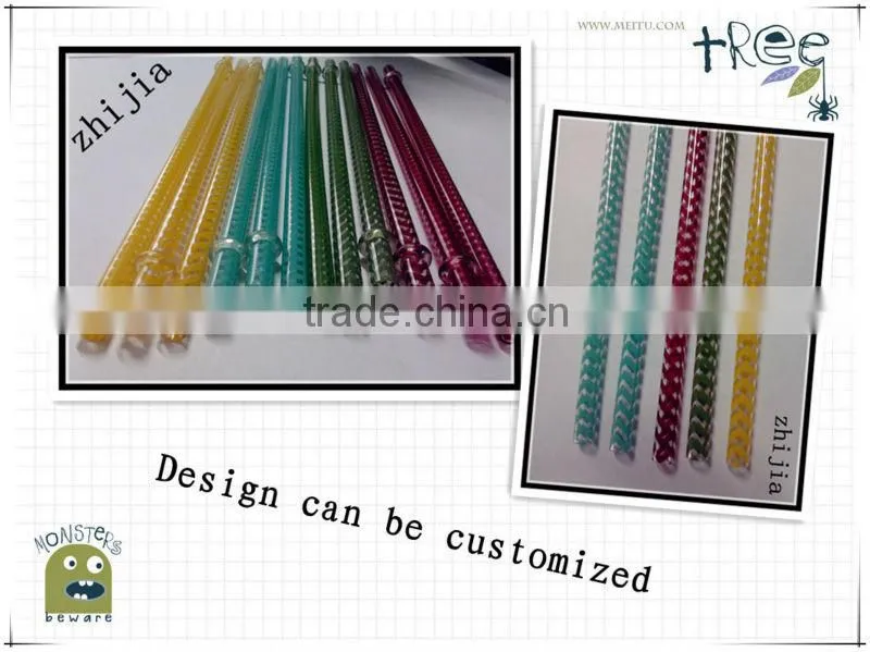 Low price hard plastic printing straw for party
