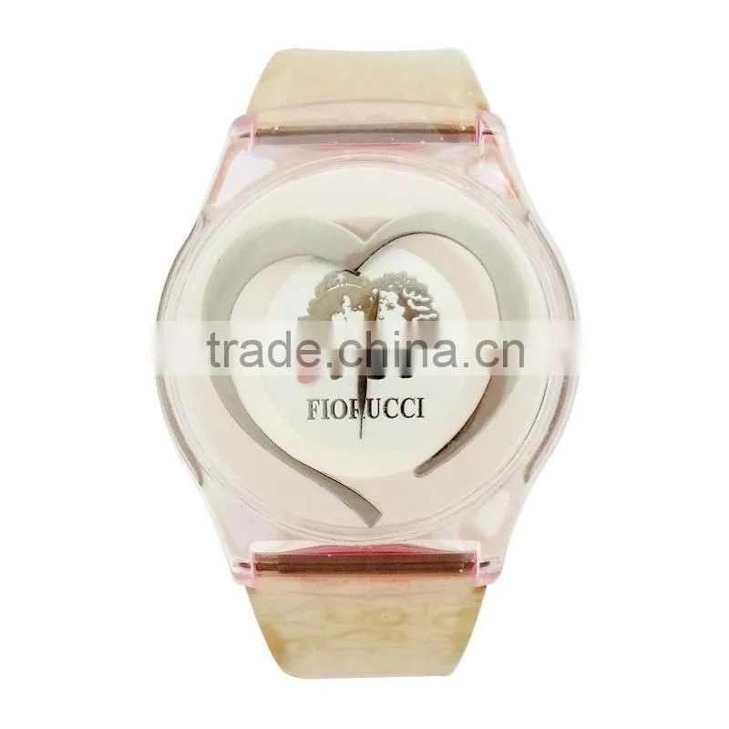 Plastic case with pvc band s- watch