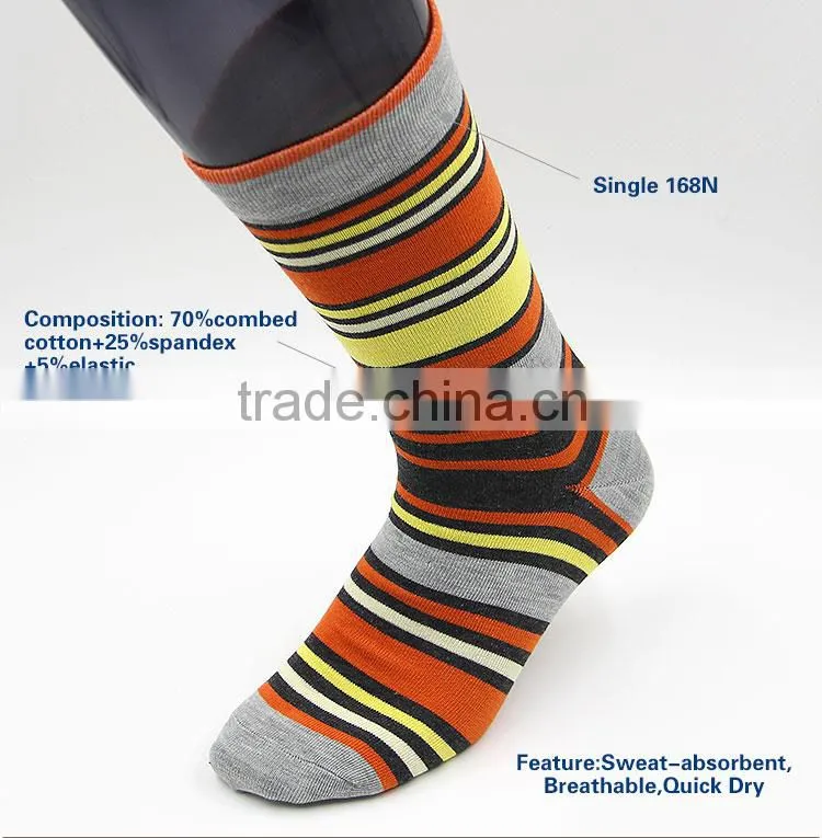 100% cotton socks seamless colourful mens socks