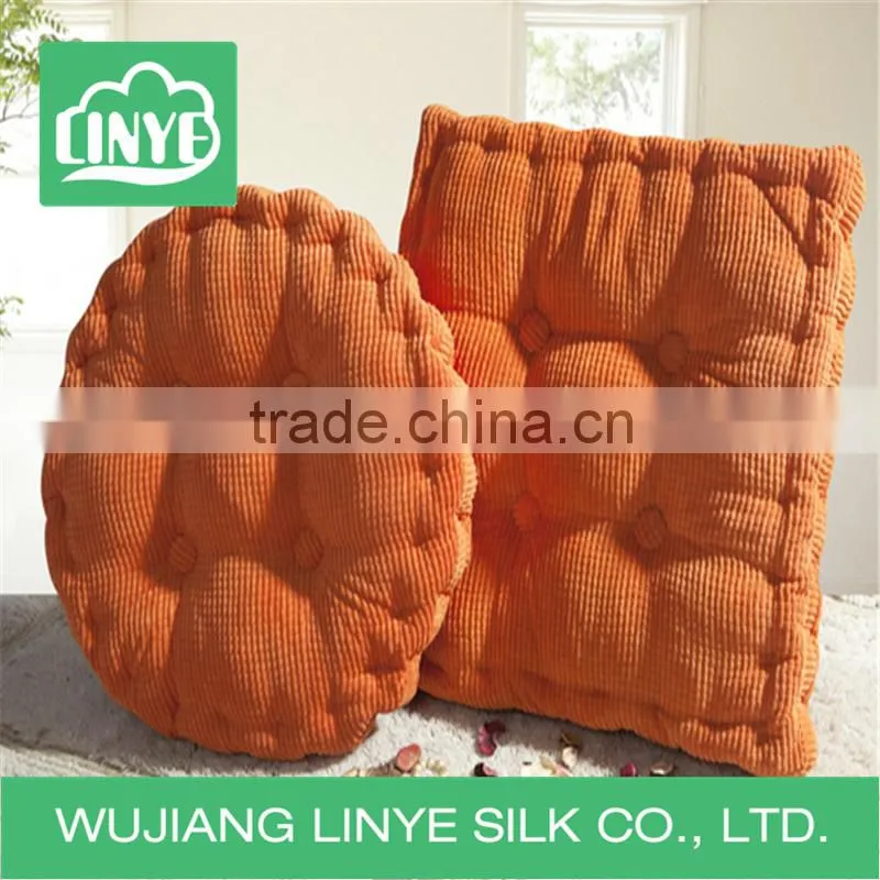 big size soft corduroy round seat cushion, floor cushion