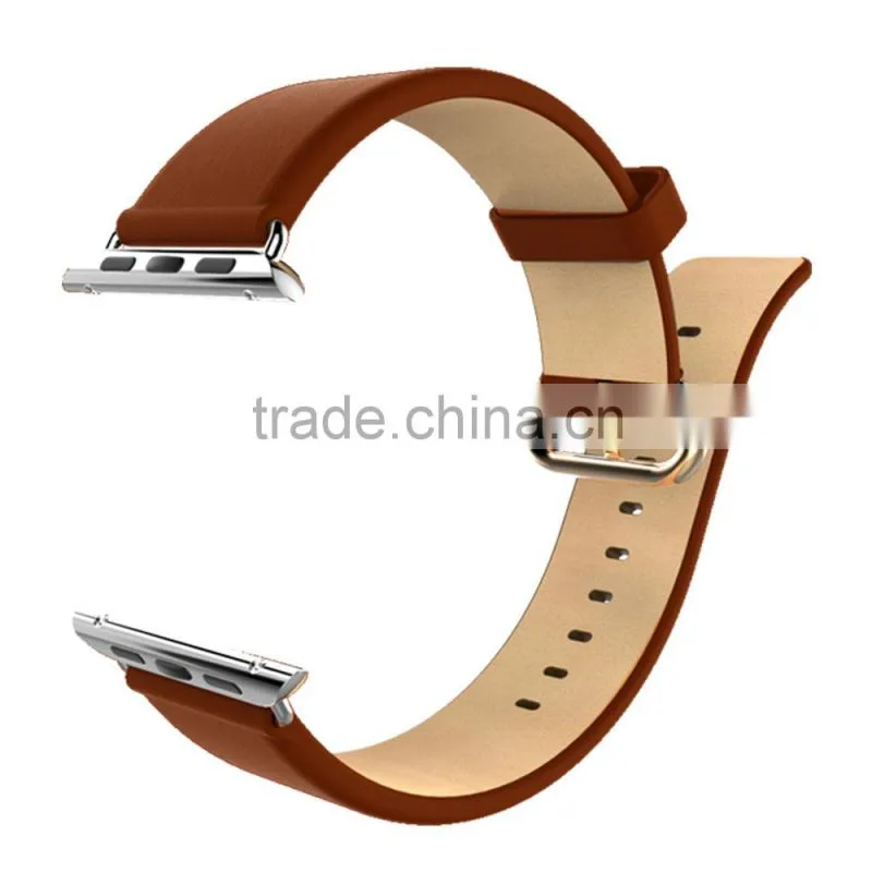 SHENGO Wholesale Cheap PU Leather Watch Strap for Apple Watch