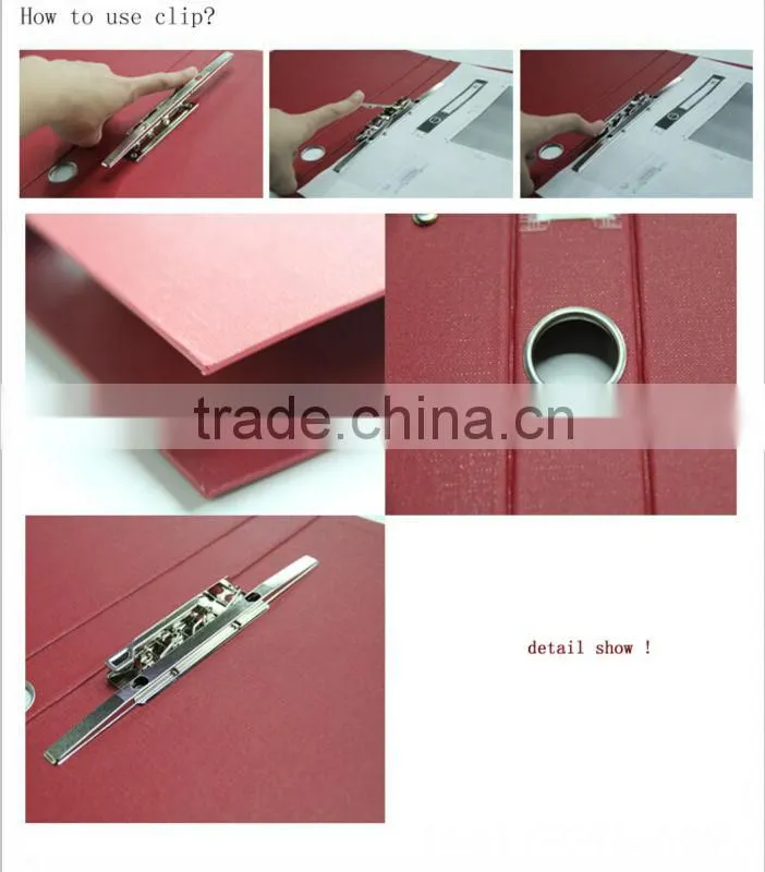 A4 2holes pp hardcover file folder