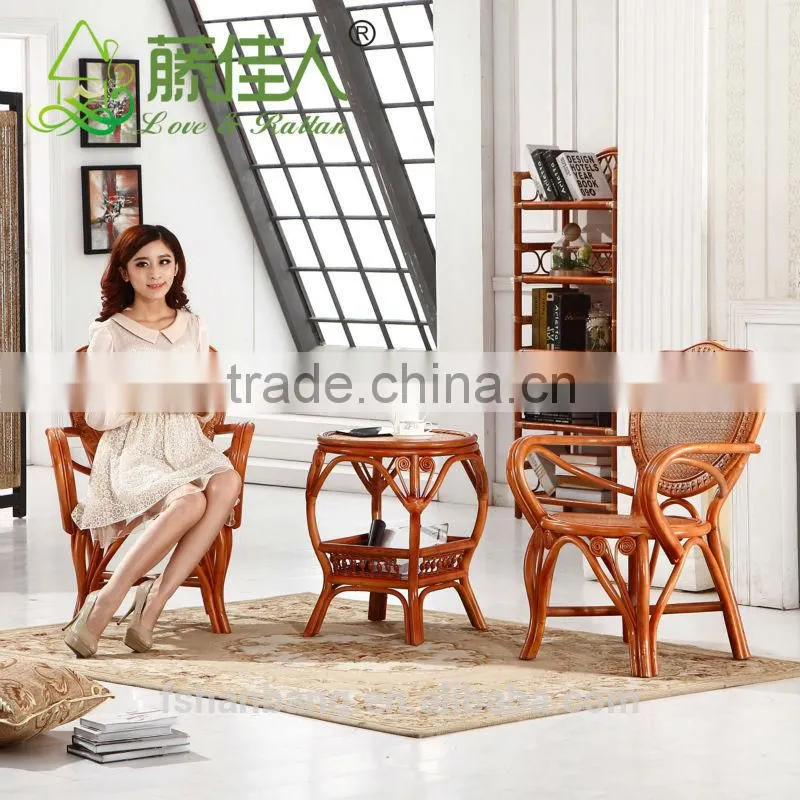 Fashion Outdoor Leisure Cane Coffee Shop Swivel Chair