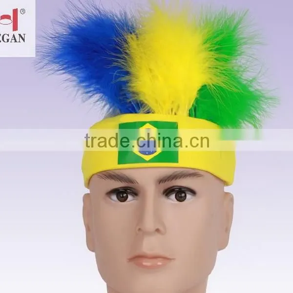 2014 fashion celebrity Bohemia hairband type peacock feather hairband