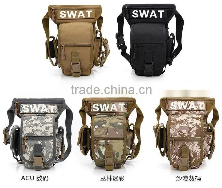 Outdoor camo tactical military leg bag