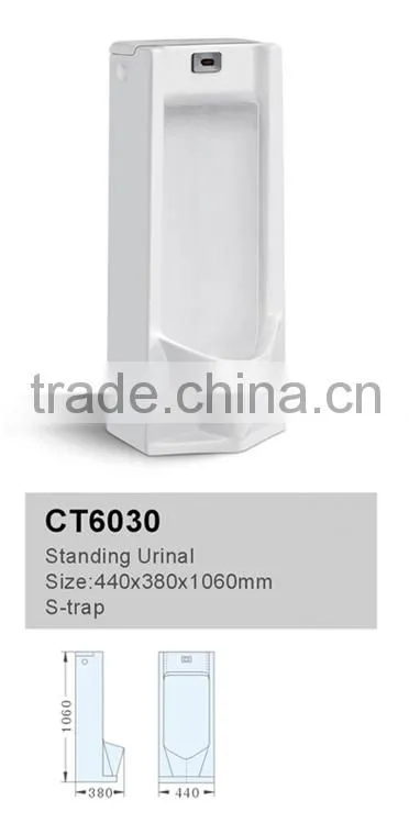 tall ceramic toilet on floor standing style
