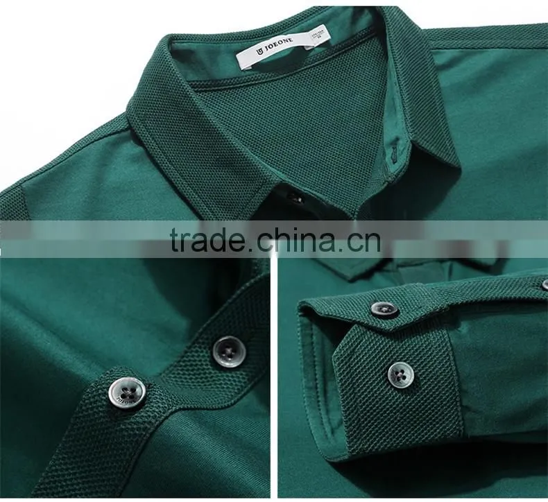 Custom mercerized cotton T-shirt business casual set of long sleeve T-shirt male head