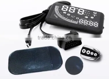 5.5inch big monitor OBD II Heads Up Display for Cars With Speed and Overspeed Display manufacturer