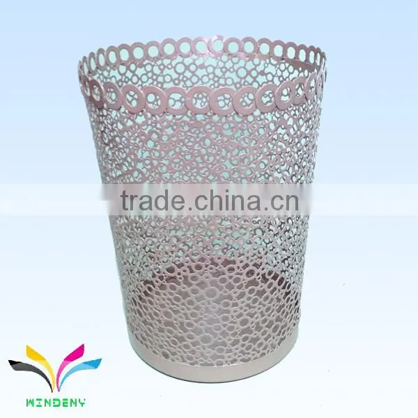 Colorful floor stand metal street recycle paper 60l waste bin