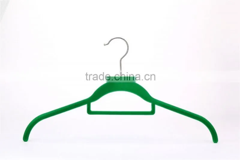 velvet hanger with tie bar logo