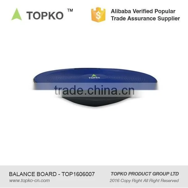 TOPKO wholesale hot exercise yoga wobble durable polypropylene board fitness exercise balance board