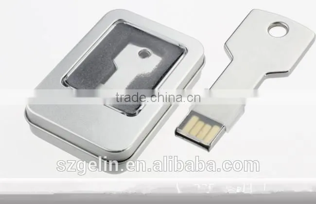 High Quality 8G Key Shape USB Flash Drive With Magnet Box