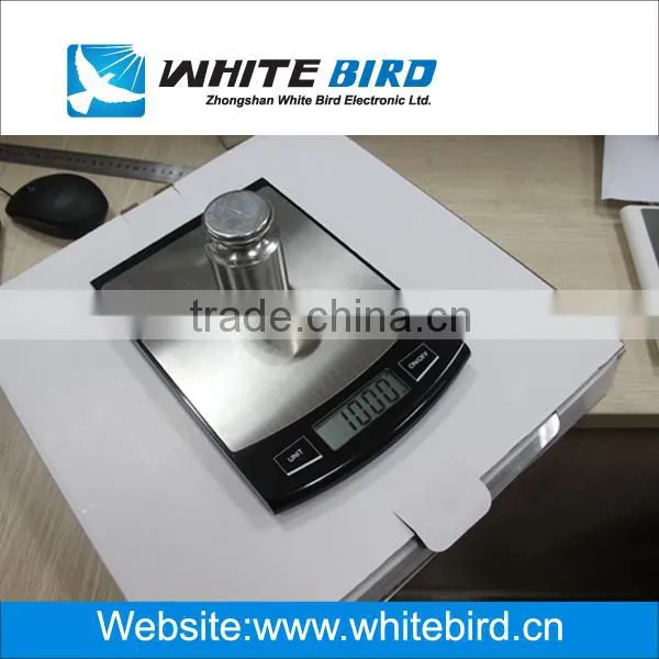 Stainless steel plate electronic digital kitchen scale 5kg