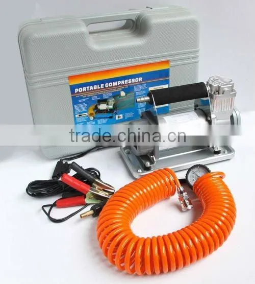 (WIN-734A) dc12v car double cylinder air compressor