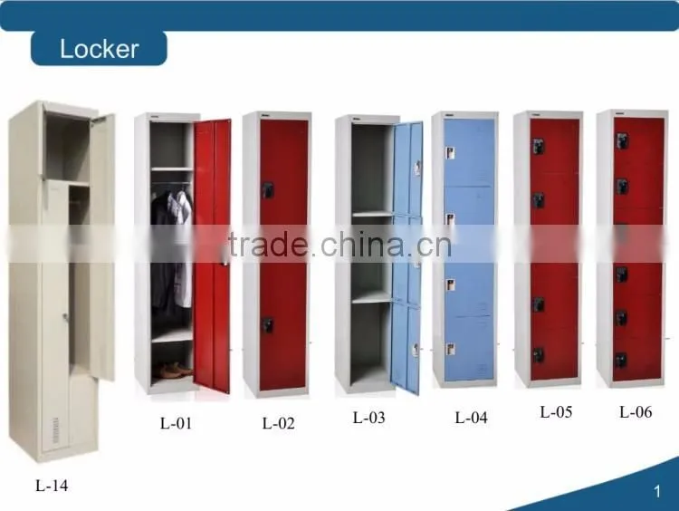 factory sale price steel clother locker with 3 doors