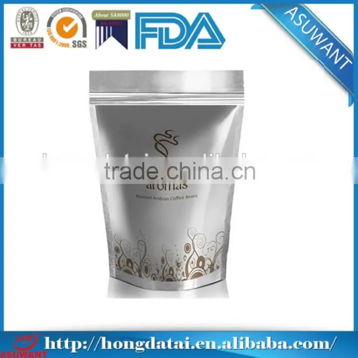 FDA certificated stand up white plastic bags for fruit