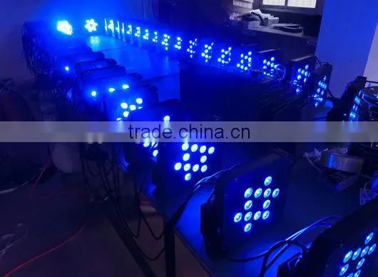 Excellent quality hot-sale 12*15w rgbwa+uv 6 in 1 flat led par 64 stage lights