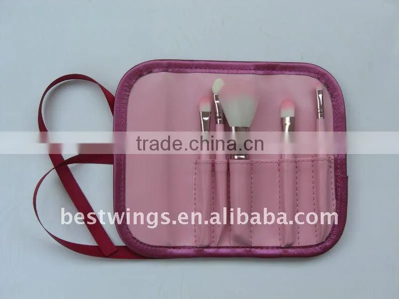 5PCS Fashion Style Pink Makeup Cosmetic Brushes Pink