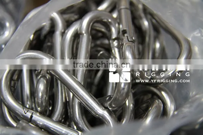 Stainless Steel Delta Simple Snap Hook With Eye