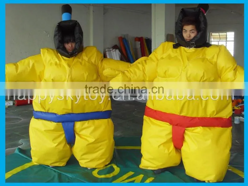 Top Selling 0.45mm PVC inflatable sumo wrestling suits for sale