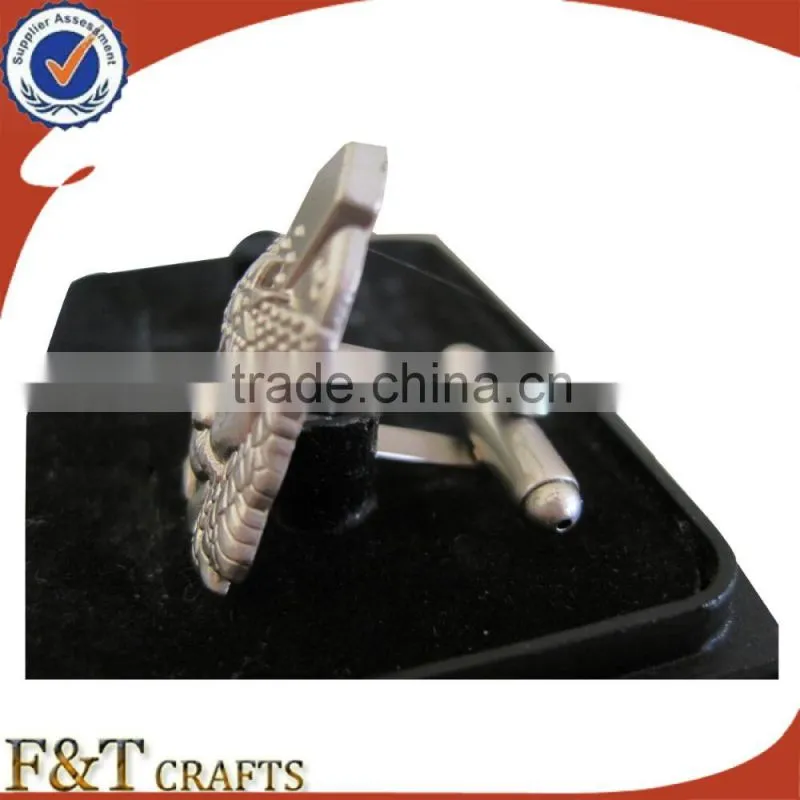 High quality plating pearl nickle zinc alloy 3D metal cufflink/cufflink shirts/cufflink manufacturer