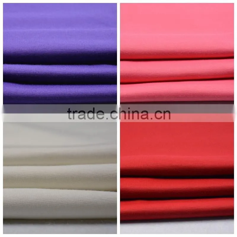 Jiufan Textile Good Quality Heavy Weight Solid Dyeing 95 Polyester 5 Spandex Punto Roma Fabric