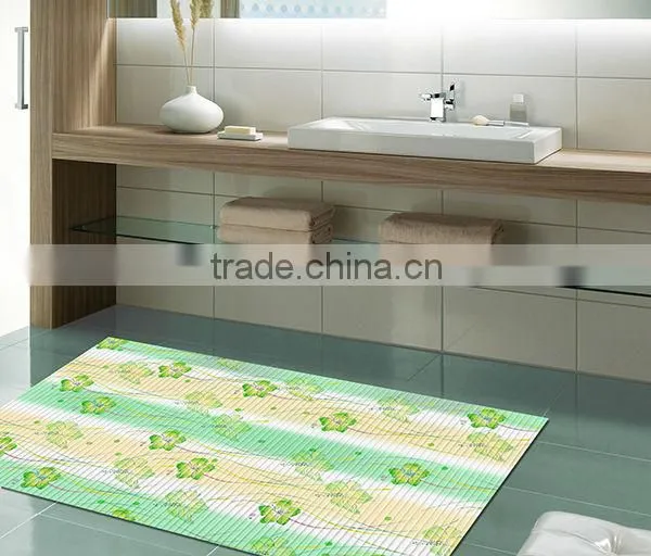decorative printed floor covering anti slip mat pvc foam floor mat