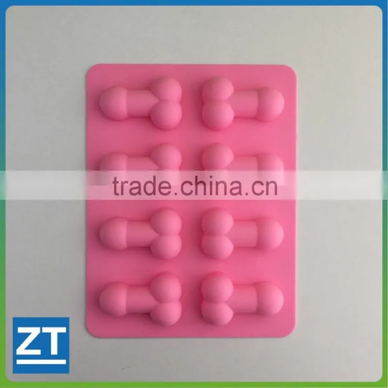 8 Frames Funny Penis Ice Cube Silicone Mold