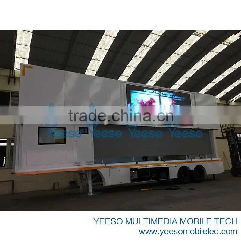 Mobile LED Stage Container, LED container for advertising, jumbo container for roadshow, LED container for promotion