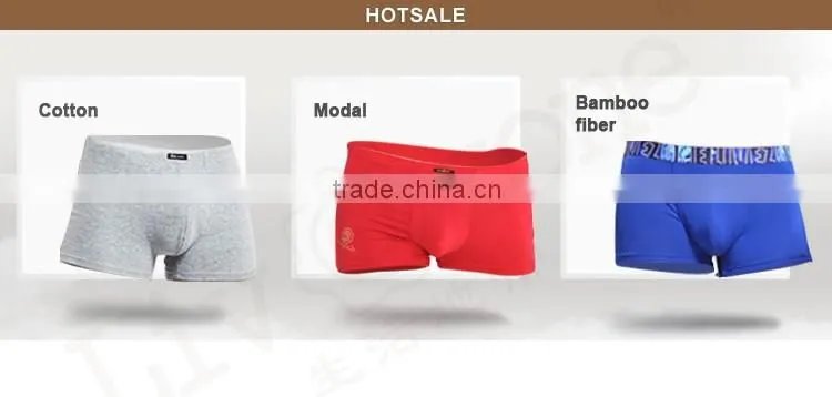 2016 Top selling Modal Boxer Custom print underwear