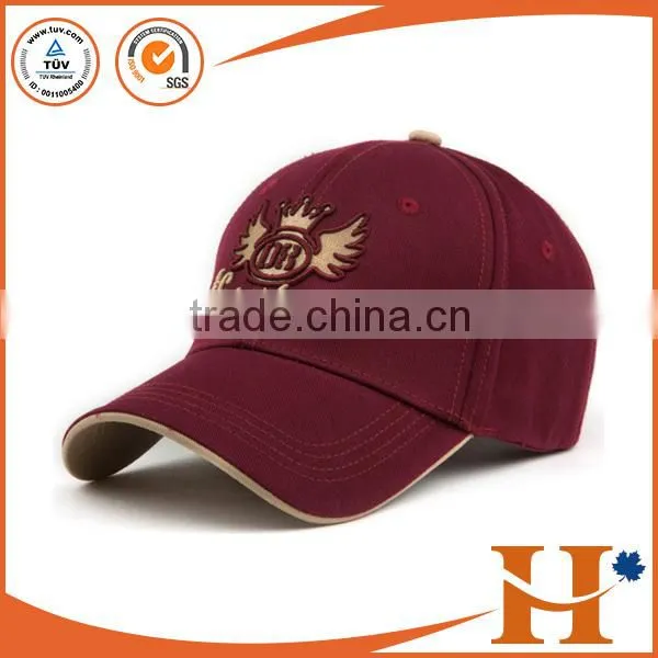 Custom high quality golf cap and hats men, tattered baseball cap with embroidery patch